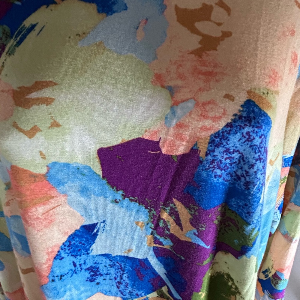 Belle Kim Gravel long sleeve shirt multicolor, abstract design women’s - Picture 2 of 6